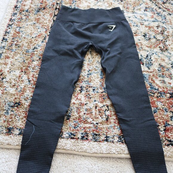 Gymshark Pants - Gymshark Black Seamless Textured Leggings